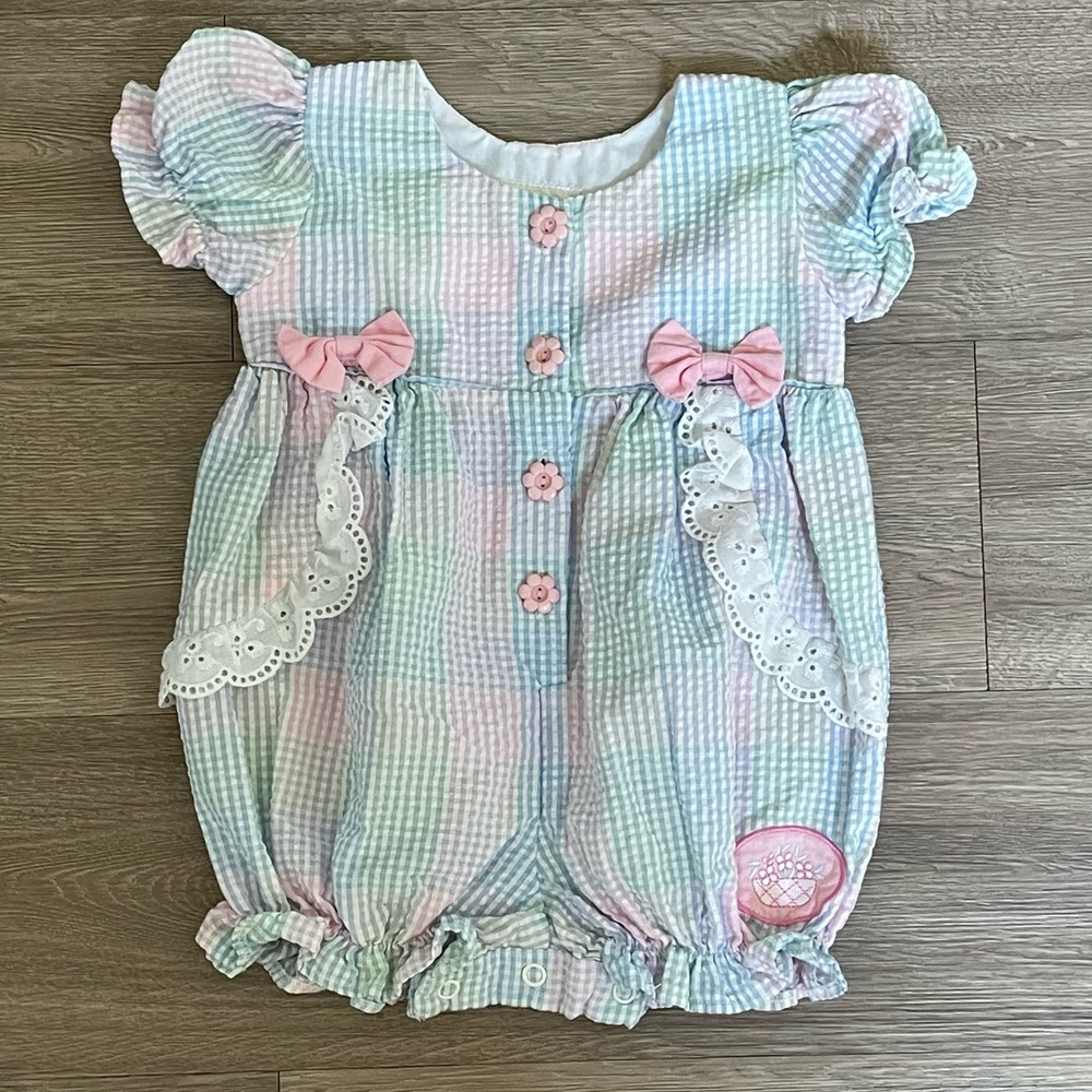 Vintage Seersucker Romper